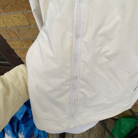 Lululemon Fleece Out Jacket Zipper Vent Yoga Jacket White Size 10 - Picture 2 of 8